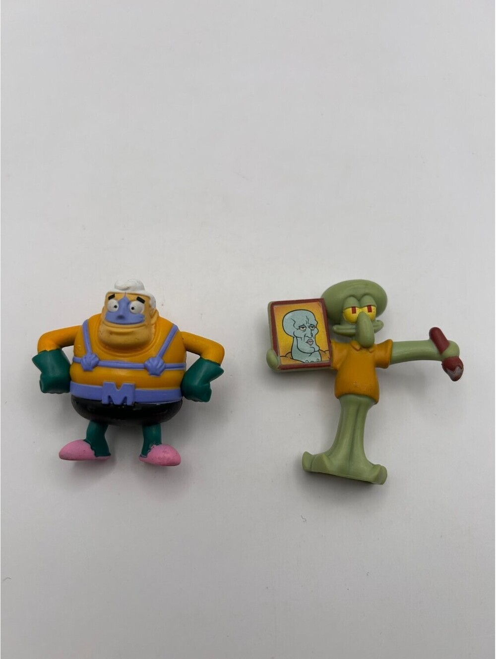 McDonald's SpongeBob Mermaid Man Squidward Handsome Portrait Paintbrush Lot Used